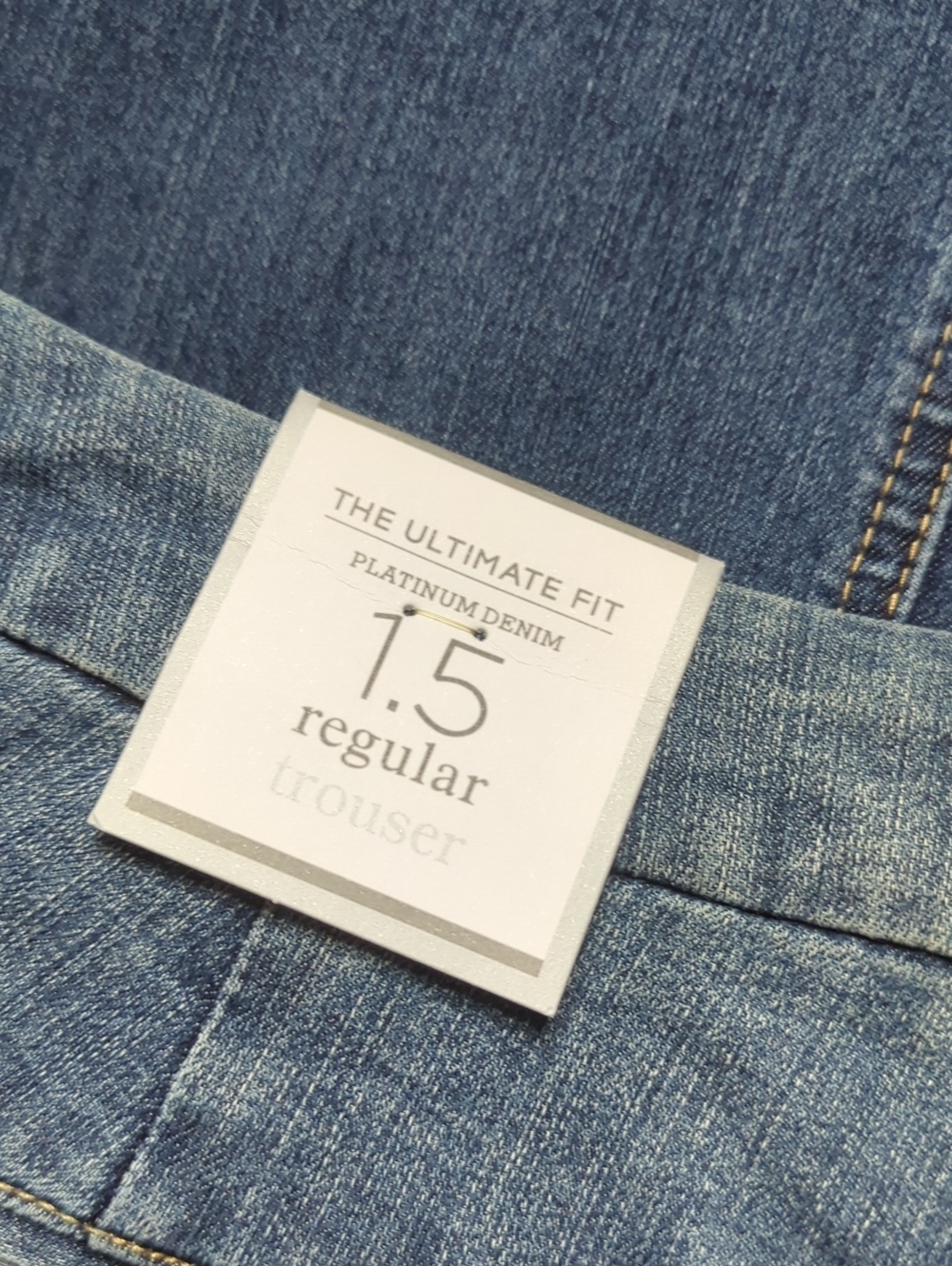Chico's The Ultimate For Platinum Denim Regular Tranquil Trouser Jean 1.5 - Picture 10 of 10